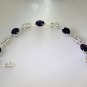 Riyo Garnet Custom Jewelry Twisted Silver Bracelet L 7.5in Sbragar-26051