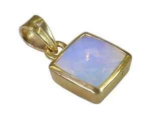 Riyo Purple Gold Plated Fire Opal CZ Pendant presentable unique handmade jewelle