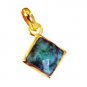 Riyogems Indi Emerald Gold Plated Jewellery Lucky Charm Pendants L 1in Gppiem-32