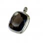 Riyo Smoky Quartz Recycled Silver Jewelry Huggie Pendants L 0.7in Spsqu-76005