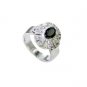 Riyo Black Onyx Gemstone Silver Jewellery Silver Ring Setting Sz 6.5 Srbon6.5-60