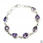 Riyo Amethyst Cheap Jewellery Sets Silver Bracelet L 7.5in Sbraame-2032