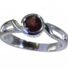 Riyo Red 925 sterling silver Garnet Ring enticing contemporary handmade jeweller