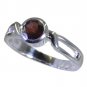 Riyo Red 925 sterling silver Garnet Ring enticing contemporary handmade jeweller