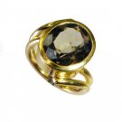 Riyo Smoky Quartz Gold Plated Wholesale Nice Ring Sz 6.5 Gprsqu6.5-76073