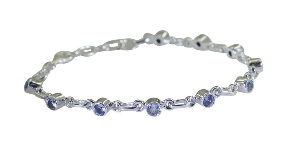 Riyo Blue 925 sterling silver Blue Topaz Bracelet pulchritudinous handmade jewel