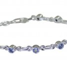 Riyo Blue 925 sterling silver Blue Topaz Bracelet pulchritudinous handmade jewel