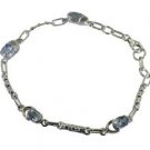 Riyo Blue 925 sterling silver Blue Topaz Bracelet bewitching handmade jewelry de