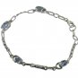 Riyo Blue 925 sterling silver Blue Topaz Bracelet bewitching handmade jewelry de
