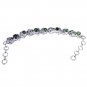 Riyo Peridot Ethical Jewellery Solid Silver Charm Bracelet L 7.5in Sbraper-58009