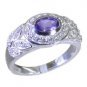 Riyo Purple 925 sterling silver Amethyst Ring dollish personalized handmade jewe