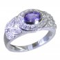 Riyo Purple 925 sterling silver Amethyst Ring dollish personalized handmade jewe