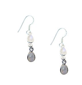 Riyo Rainbow  Silver Chunky Victorian Earrings L 1.5in Sermo-64013