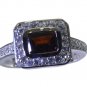 Riyo Red 925 sterling silver Garnet Ring ideal cute handmade jewellery SRGAR90-2