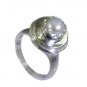 Riyo Pearl Silver Jewellery Wholesale Silver Twist Ring Sz 7 Srpea7-56017