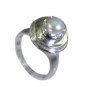 Riyo Pearl Silver Jewellery Wholesale Silver Twist Ring Sz 7 Srpea7-56017
