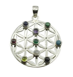 Riyo   Gemstone 925 Solid Sterling Silver Versatile Pendant L 2in Spmul-52071