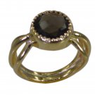 Riyo Brown gold Plated Smoky Quartz  Ring bonny jewelry store designs GPRSQU65-7
