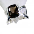 Riyo Smoky Quartz Silver Western Jewelry Cheap Silver Ring Sz 8 Srsqu8-76020