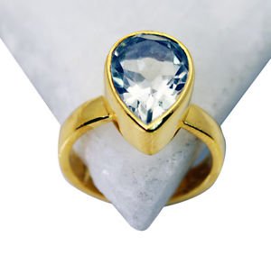 Riyo Green Amethyst Gold Plated Fashion Guard Ring Sz 6 Gprgam6-28029
