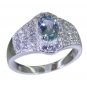 Riyo Blue 925 sterling silver Blue Topaz Ring classy cheap handmade jewelry SR