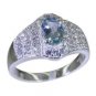 Riyo Blue 925 sterling silver Blue Topaz Ring classy cheap handmade jewelry SR