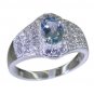 Riyo Blue 925 sterling silver Blue Topaz Ring classy cheap handmade jewelry SR