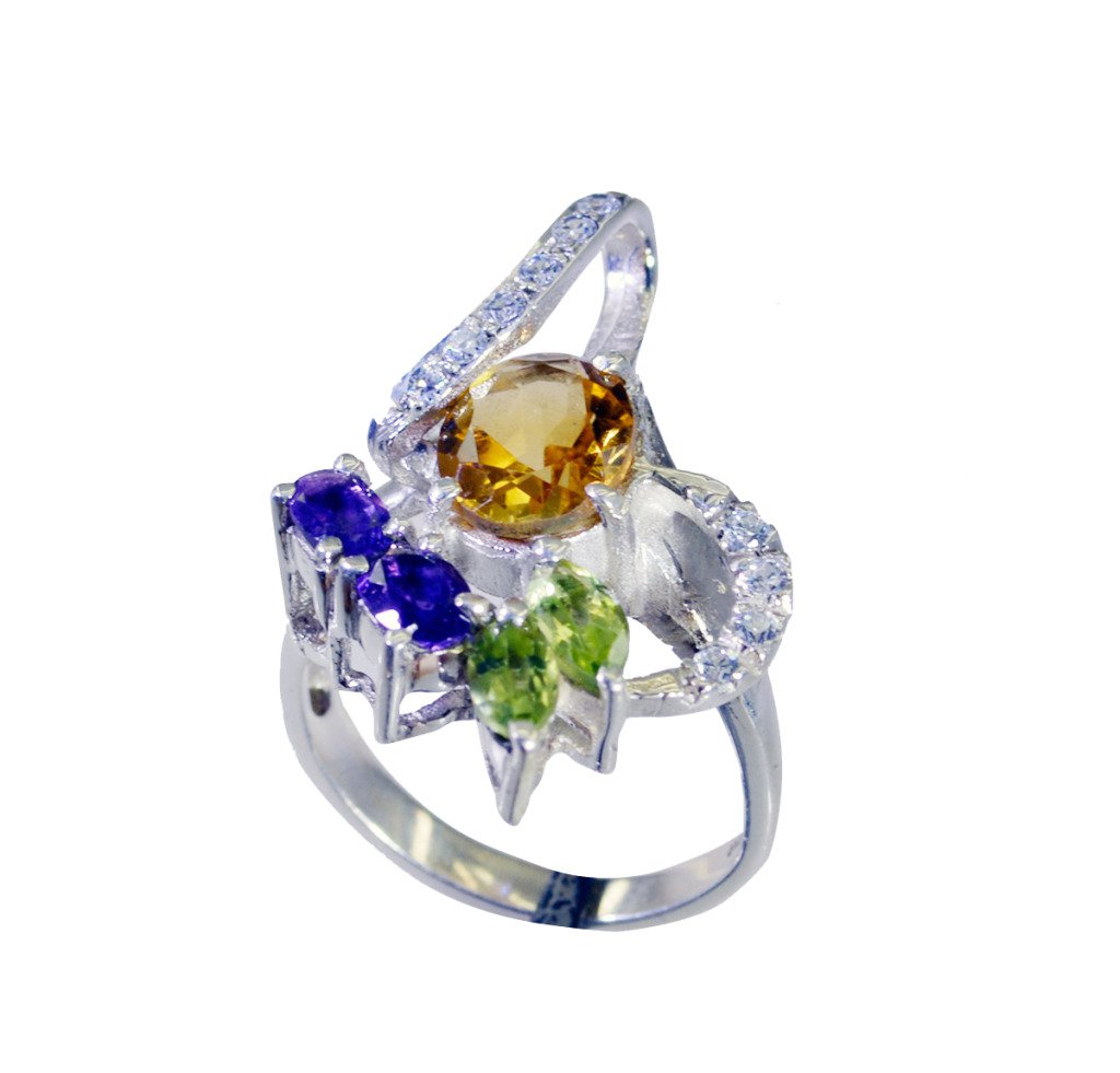 Riyo  Gemstone Silver Jewellery Online Silver Ring Sz 6.5 Srmul6.5-52052