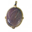 Riyogems Jasper 18k Y Gold Plating Winter Pendants L 1.2in Gppjas-40044