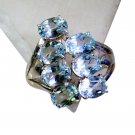 Riyo Blue Topaz Silver 925 Jewelry Sports Ring Sz 8 Srbto8-10085