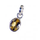 Riyo Citrine Buy Silver Jewelry Eternity Band Pendants L 0.7in Spcit-14048