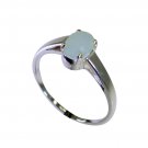 Riyo Aqua Chalcedony Silver Name Jewelry Brushed Silver Ring Sz 8 Srach8-4025