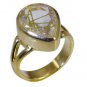 Riyo Multi Gold Plated Rutile Quartz CZ Ring pulchritudinous handmade jewelry fr