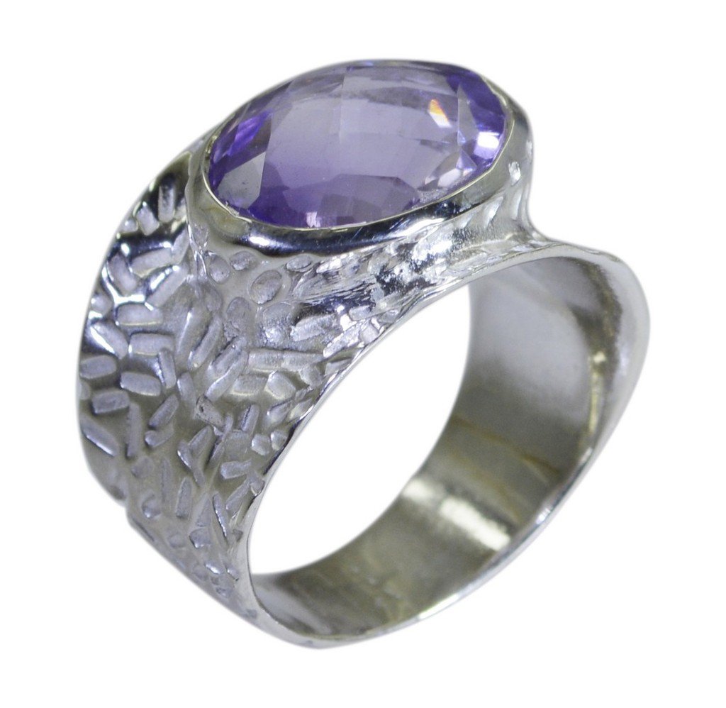 Riyo Purple 925 sterling silver Amethyst Ring cunning local jewelry store SRAME8