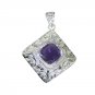 Riyo Amethyst Silver Jewelry Company Key Pendant L 2in Spame-2081