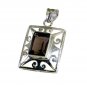 Riyo Smoky Quartz Silver Gemstone Jewelry Journey Pendants L 1in Spsqu-76010