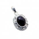 Riyo Black Onyx Silver Name Jewelry Sun And Moon Pendants L 1.5in Spbon-6007