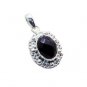 Riyo Black Onyx Silver Name Jewelry Sun And Moon Pendants L 1.5in Spbon-6007