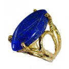 Riyo Lapis Lazuli 18 Ct Gold Plated Promise Ring Sz 5 Gprlla5-44050
