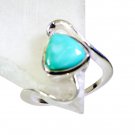 Riyo Turquoise Gemstone Silver Jewelry Large Silver Ring Sz 7 Srtur7-82020