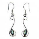 Riyo Labradorite Unique Handmade Silver Jewellery Ear Hook Earrings L 1.5in Sela