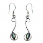 Riyo Labradorite Unique Handmade Silver Jewellery Ear Hook Earrings L 1.5in Sela