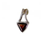 Riyo Red Garnet 925 Solid Sterling Silver Scratchresistant Pendant L 0.5in Spgar
