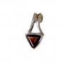 Riyo Red Garnet 925 Solid Sterling Silver Scratchresistant Pendant L 0.5in Spgar
