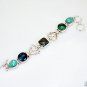 Riyo Turquoise Funky Jewellery Solid Silver Bracelet L 7.5in Sbratur-82003