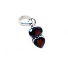 Riyo Garnet Essentials Silver Jewellery Promise Pendants L 0.5in Spgar-26010