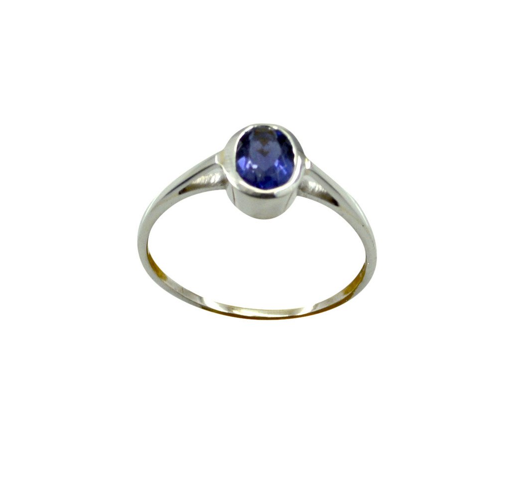 Riyo Violet Iolite 925 Solid Sterling Silver Studded Ring Sriol90-38037