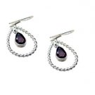 Riyo Garnet Silver Jewelry Supplies Wholesale Fashion Earrings L 1.2in Segar-260