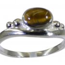 Riyo Brown 925 sterling silver Tiger Eye Ring beauteous handmade ethnic jewelry