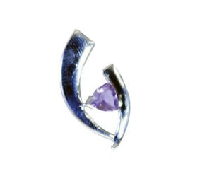 Riyo Amethyst Silver Jewelry Home Parties Love Pendants L 1.2in Spame-2098